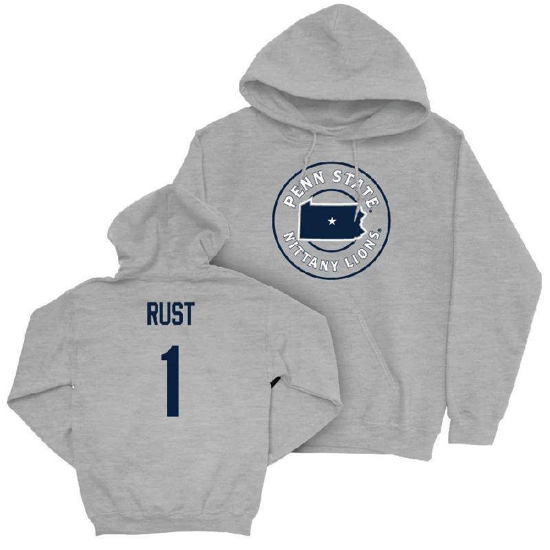 Custom Hoodies For Summer Events-Women's Basketball Sport Grey State Hoodie   - Cameron Rust