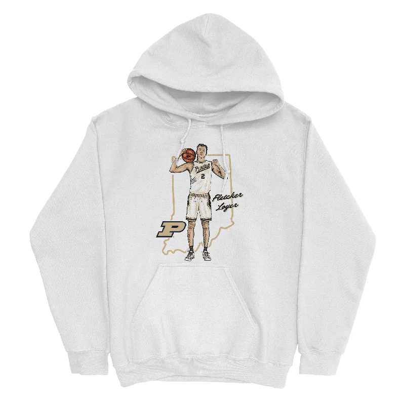 Personalized Hoodies For Holiday Wear-EXCLUSIVE RELEASE: Fletcher Loyer Native White Hoodie