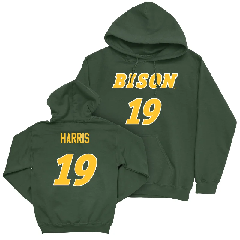 Personalized Hoodies For Outdoor Fun-Green Football Player Hoodie - Chris Harris | #19