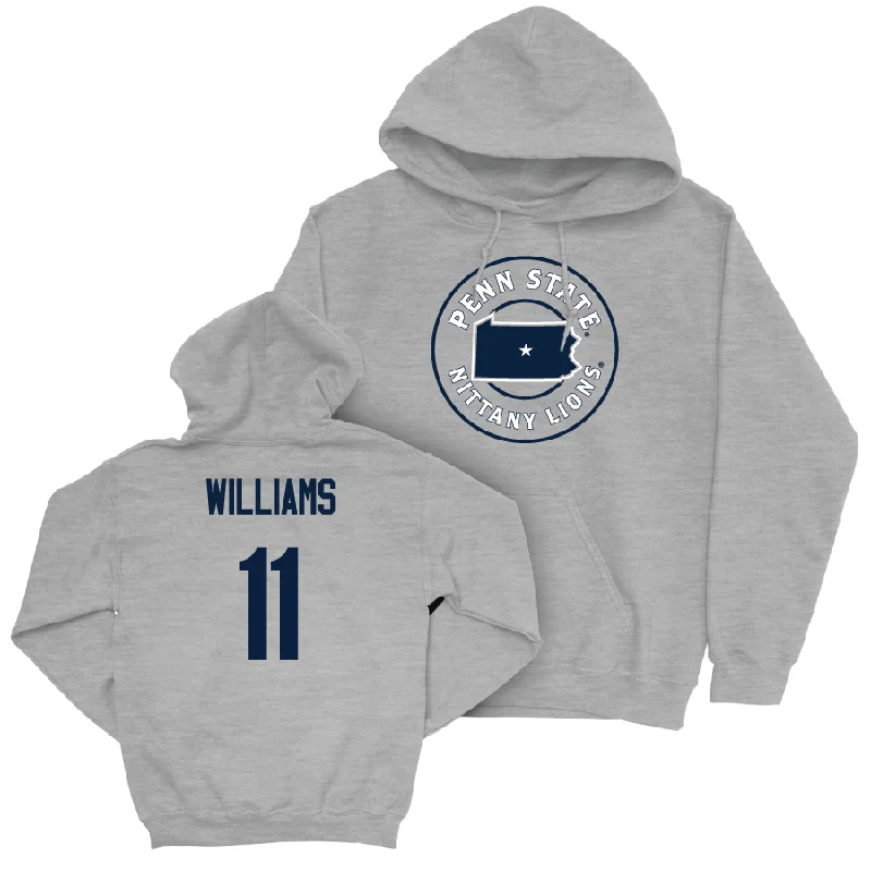 Personalized Hoodies For Back-to-School-Women's Basketball Sport Grey State Hoodie   - Ariana Williams