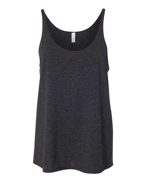 Personalized Tank Tops For Fitness Motivation-Bella + Canvas 8838 Women's Slouchy Tank - Charcoal Black Triblend