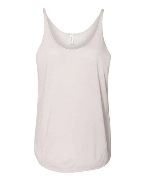 Personalized Tank Tops For Fitness Lovers-Bella + Canvas 8838 Women's Slouchy Tank - Heather Dust