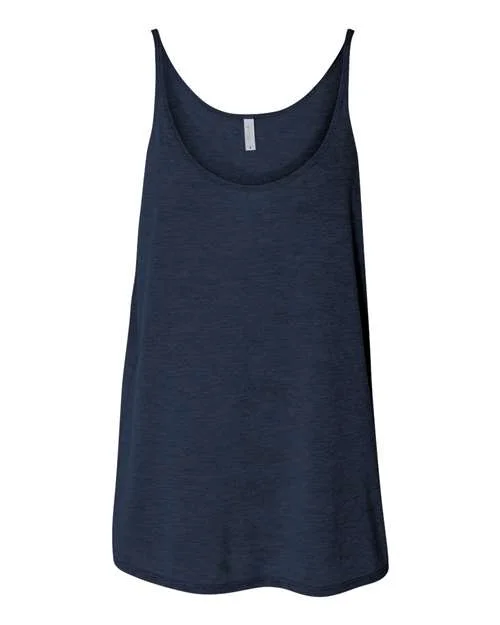 Personalized Tank Tops For Special Holidays-Bella + Canvas 8838 Women's Slouchy Tank - Heather Navy