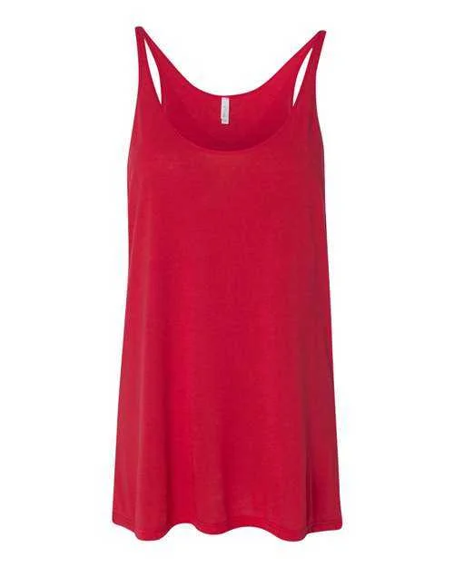 Custom Tank Tops For Festivals And Concerts-Bella + Canvas 8838 Women's Slouchy Tank - Red