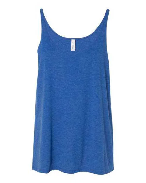 Personalized Tank Tops For Corporate Events-Bella + Canvas 8838 Women's Slouchy Tank - True Royal Triblend