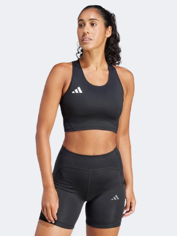 Custom Tank Tops For Family Reunions-Adidas Adizero Essentials Women Running Tank Black