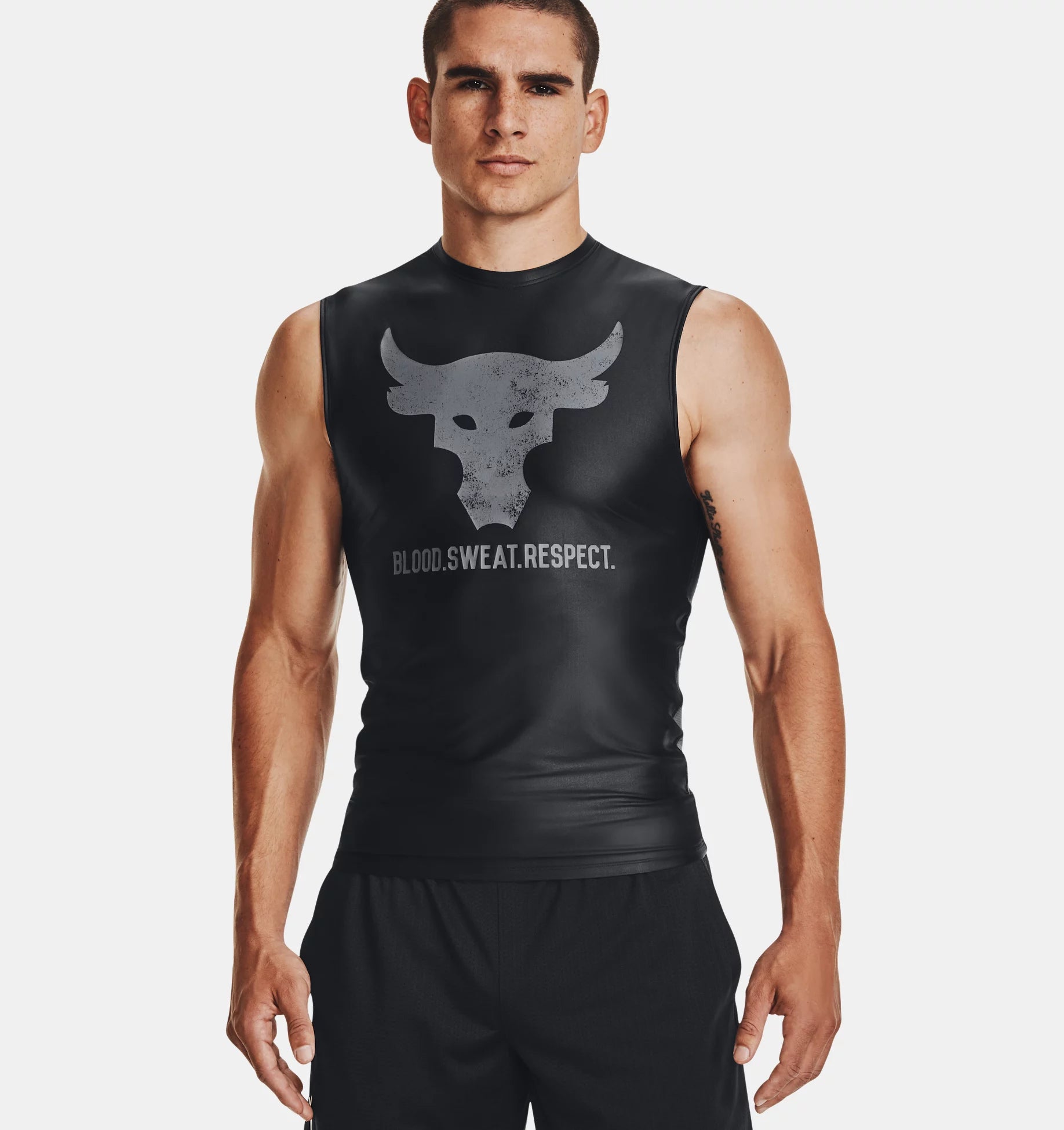 Custom Tank Tops For Competitive Teams-Men's Project Rock Iso-Chill Sleeveless 1361649-001