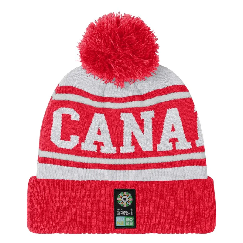 Personalized Hats For Custom Messages-Canada Cuffed Pom Beanie (7KIMO7A48-CAN)