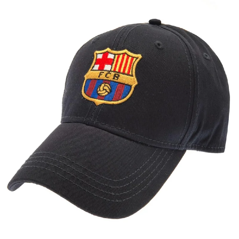 Custom Hats For Team Gifts-FC Barcelona Cap - Navy