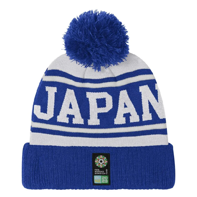 Personalized Hats For Casual Outings-Japan Cuffed Pom Beanie (7KIMO7A48-JAP)