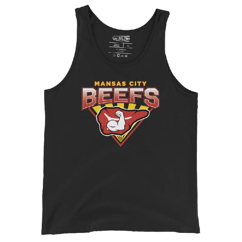 Custom Tank Tops For Tailgating-Mansas City Beefs Tank Top