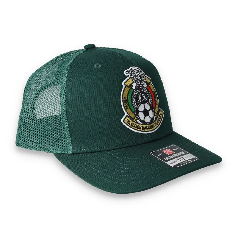 Personalized Hats For College-Mexico Snapback Trucker Cap-Dark Green