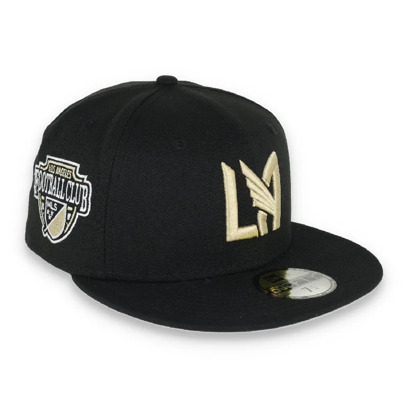 Custom Hats For Christmas Events-New Era Los Angeles FC Team Name Side Patch 59FIFTY Fitted Hat