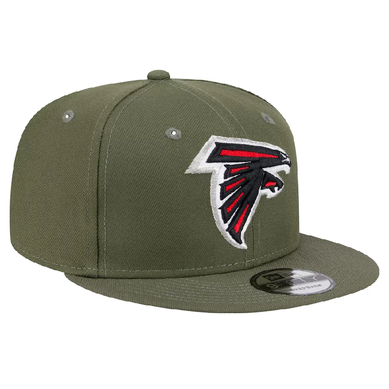 Personalized Hats For Team Support-New Era Men's Atlanta Falcons 9FIFTY Snapback Hat-Olive Green