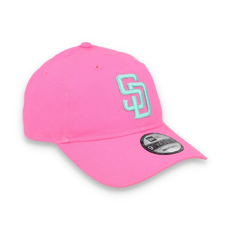 Personalized Beanies For Winter-New Era San Diego Padres 9TWENTY Adjustable Hat- Hot Pink