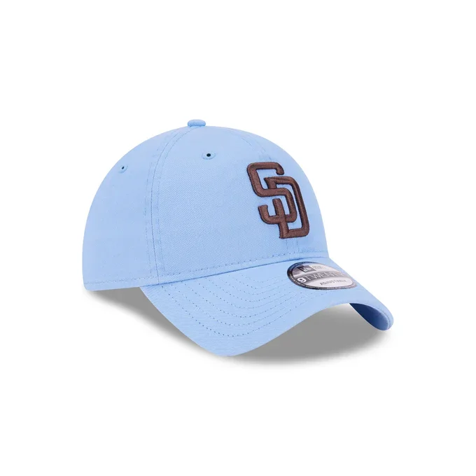 Custom Sports Caps-New Era San Diego Padres Core Classic 2.0 9TWENTY Adjustable Hat-Sky Blue