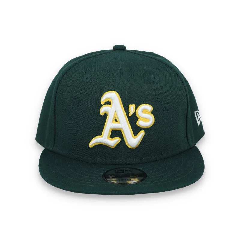 Personalized Military Caps-New Era Youth Oakland Athletics Alternate 9FIFTY Snapback Hat