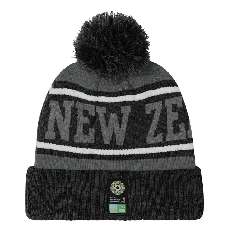 Personalized Hats For Family Gatherings-New Zealand Cuffed Pom Beanie (7KIMO7A48-NZE)