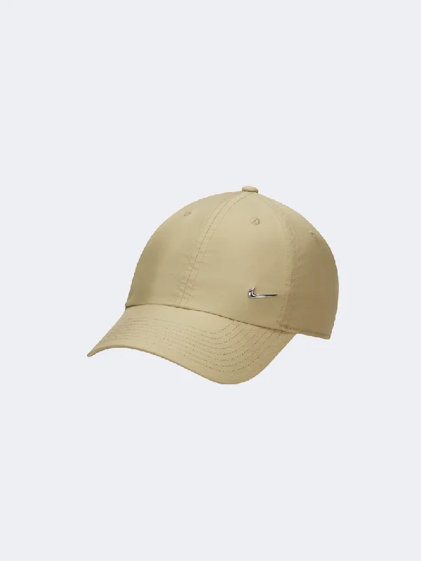 Personalized Hats For Sporting Events-Nike Club Cap Men Lifestyle Cap Olive/Silver