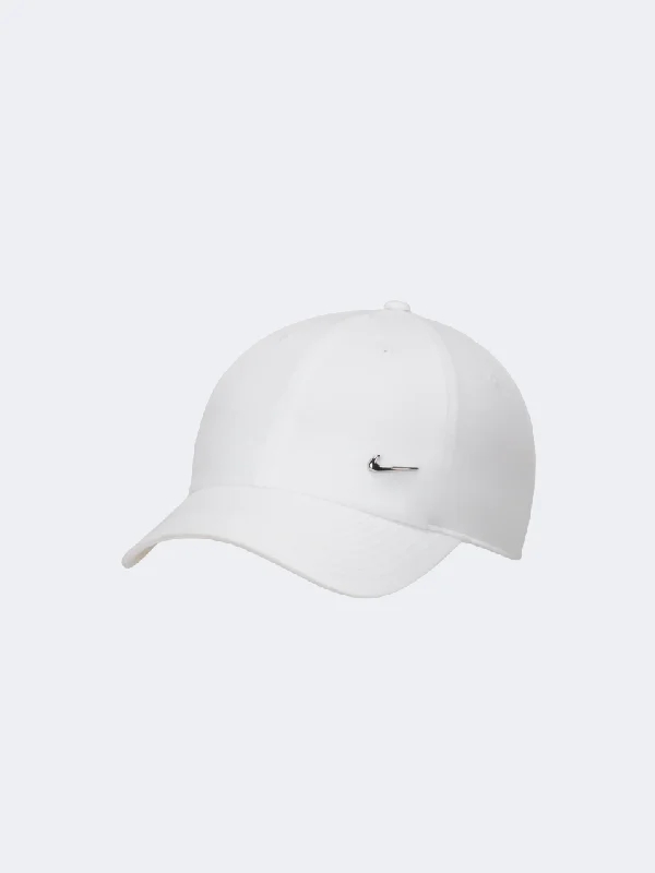 Custom Logo Hats-Nike Club Men Lifestyle Lifestyle Cap White/Silver