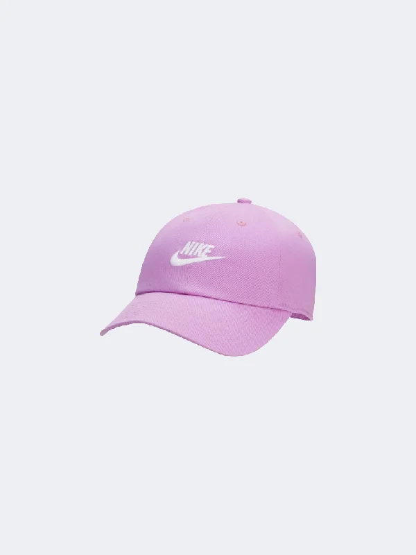 Custom Hats For Children-Nike Club  Unisex Lifestyle Cap Fuchsia/White