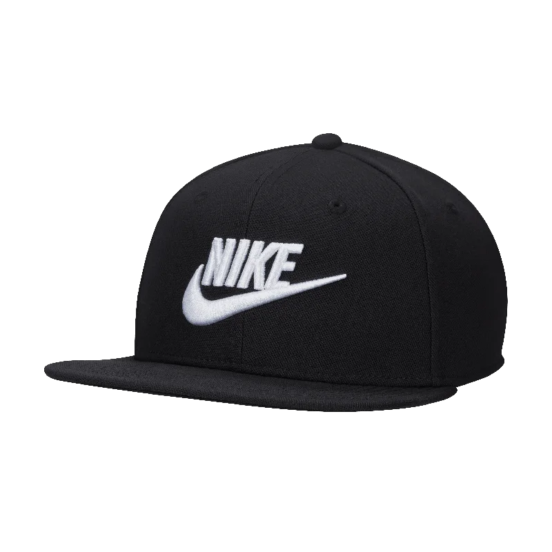 Personalized Straw Hats-Nike Dri-FIT Pro Structured Futura Cap-Black