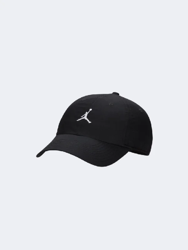 Custom Hats For Winter Fashion-Nike Jordan Club Unisex Lifestyle Cap Black/White