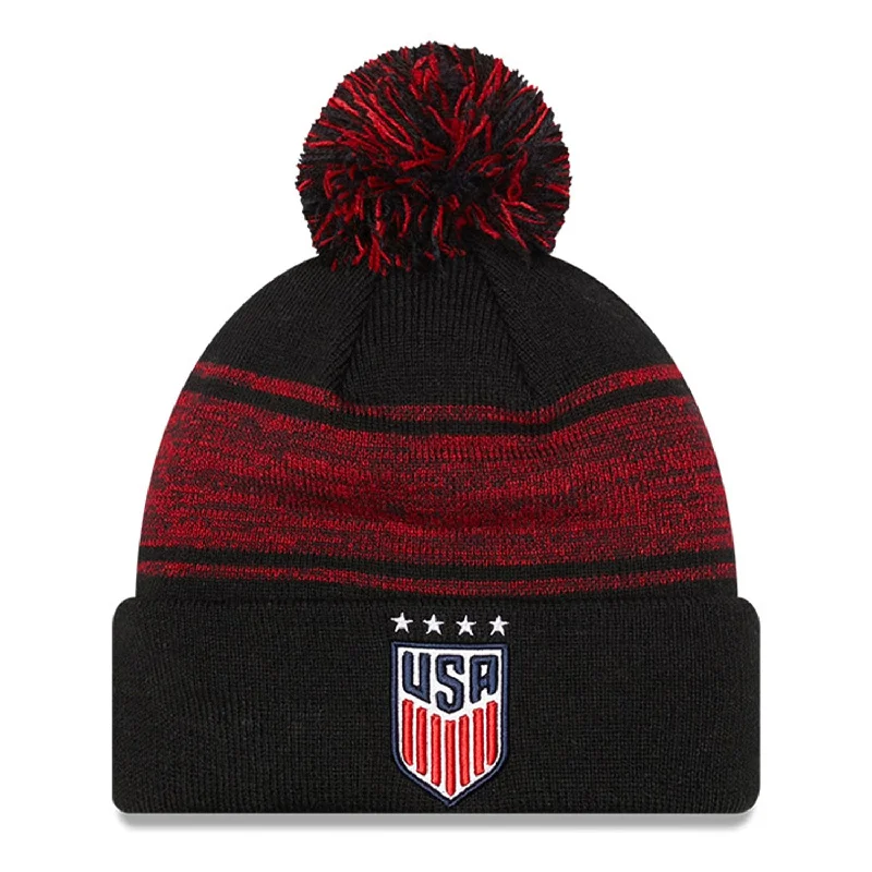 Custom Hats For Travel Accessories-Men's New Era USWNT Chilled Knit Cuff