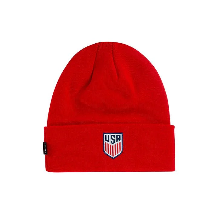 Personalized Beanies For Winter Days-Nike USA Red Dry Knit Beanie