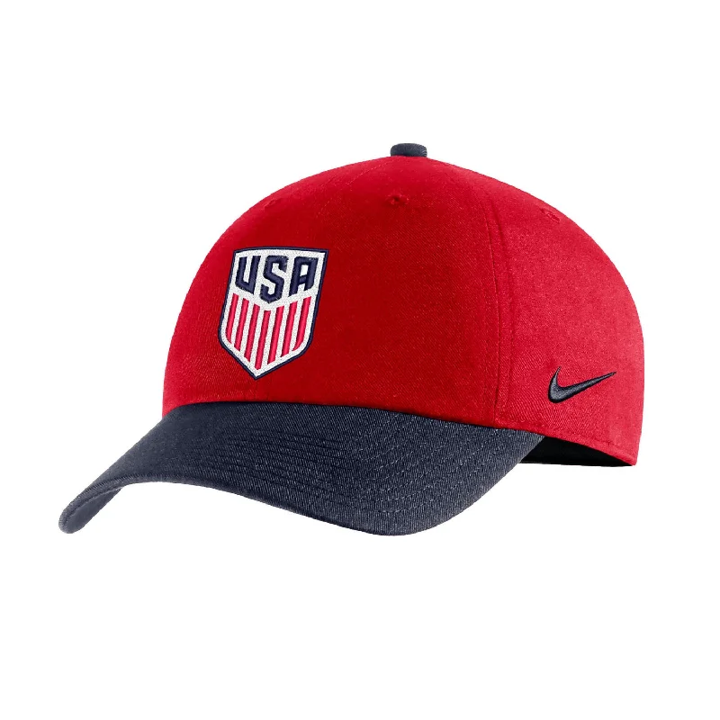 Custom Hats For Winter Activities-Men's Nike USA Color Block Campus Hat