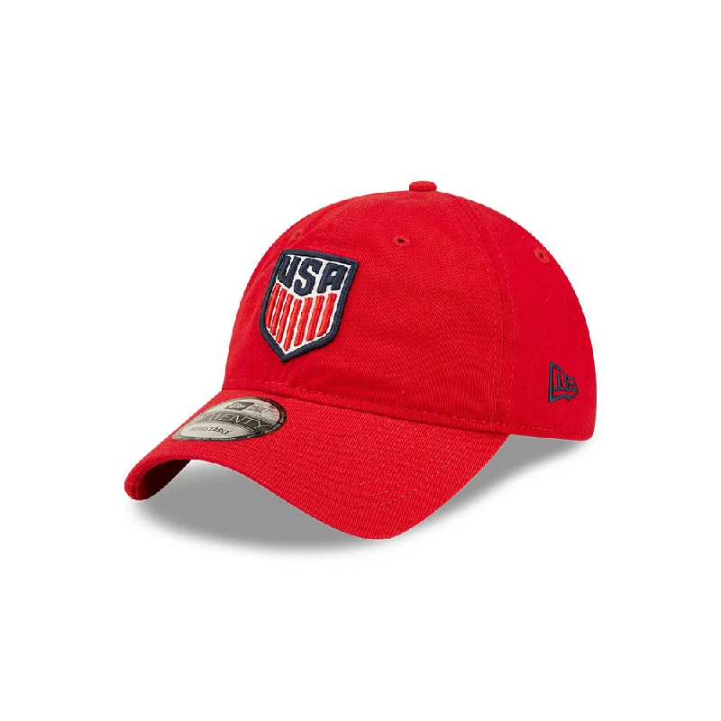 Personalized Hats For Football Fans-Kids New Era USA 9Twenty Core Classic 2.0 Red Hat